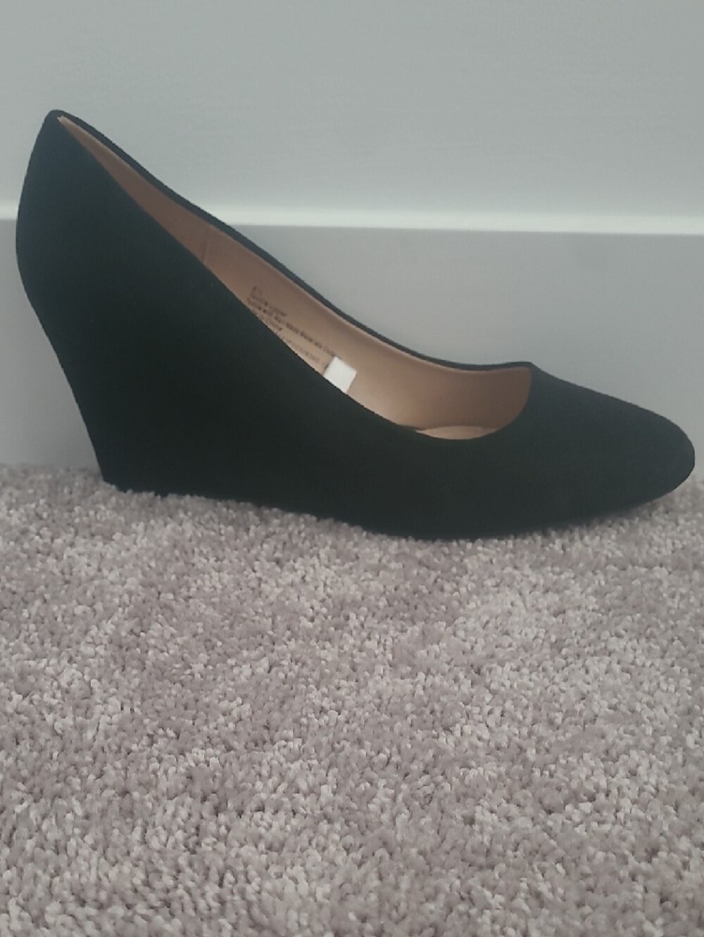 a new day Black Suede-Look Round-Toe Pumps - Picture 2 of 5